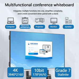 Écran interactif de <span class=keywords><strong>tableau</strong></span> <span class=keywords><strong>blanc</strong></span> de 55 65 75 85 86 98 100 pouces, panneau d'affichage 4K, <span class=keywords><strong>tableau</strong></span> <span class=keywords><strong>blanc</strong></span> interactif multifonctionnel intelligent pour l'enseignement - Product Image 3
