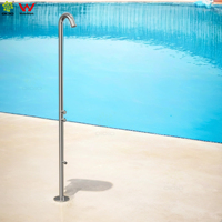 2025 sans plomb WATERMART WELS acier inoxydable 316 Offres Spéciales douche extérieure piscine extérieure colonne douche avec lave-pieds