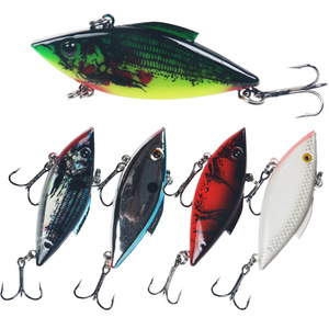 Señuelos Vib de 12g, paquete de 5, cebo duro para pesca de lubina en agua dulce y marina, kit de señuelos de plástico - Product Image 5