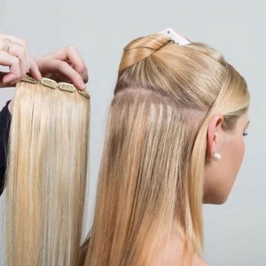 ISWEET Cheveux Humains Vierges Brésiliens Remy Double Trame Style Personnalisé Ondulé Profond Bouclé Extension à Clip Traitement à la Machine Cuticule Intacte - Product Image 3