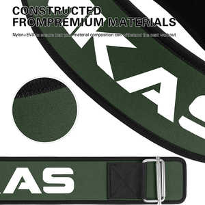 Cinturón de Levantamiento de Pesas MKAS al por Mayor con Logotipo Personalizado, Cinturón de Entrenamiento de Fuerza, Fitness, Eva, Nailon, para Gimnasio - Product Image 4