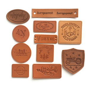 Da dập nổi nhãn và các bản vá lỗi tùy chỉnh thiết kế logo cho quần áo may xây dựng thương hiệu sắt trên truyền nhiệt chính hãng Faux - Product Image 3