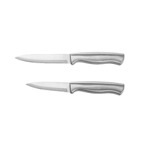 Fabricant professionnel de couteaux de cuisine haut de gamme en acier inoxydable de qualité supérieure, ensemble de 2 couteaux avec bloc à couteaux, boîte cadeau, ambidextre