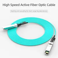 Câble Optique Actif SFP28 25G Xicom AOC OM3 5/7/10/20M LSZH Non Alimenté pour Switch MikroTik//Ubiquiti Fibre Optique