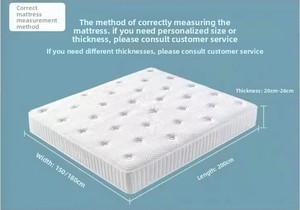 Homerigh Phong Cách Hiện Đại Bọt Nệm Topper Với Túi Sâu Gel Thoáng Khí Pad Bìa Có Thể Gập Lại Cho Nhà Khách Sạn Sử Dụng Đồ Nội Thất Nhà - Product Image 6