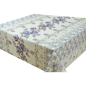 Plástico para mesa cubierta de vinilo mantel de PVC <span class=keywords><strong>nuca</strong></span> De Lino protector transparente rollo de película Ramadán Mariage Navidad - Product Image 2