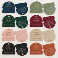 Cartes d'emballage et de présentation de bijoux écologiques personnalisées de la marque ZHONGKAI, modèle A-9, pour bracelets et boucles d'oreilles, étiquettes personnalisées