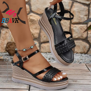 Novedad Invierno 2025: Sandalias Romanas de Tacón Alto con Plataforma y Punta Abierta, Tallas Grandes, Suela Gruesa, Fáciles de Combinar - Product Image 5