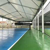 Abri professionnel pour terrain de pickleball, imperméable, en aluminium, protection UV, ignifuge, système de tente écologique
