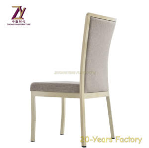 Chaise de banquet de mariage d'hôtel de conception moderne de haute qualité fabricants de métal en cuir résistant à l'usure exportation en gros - Product Image 6