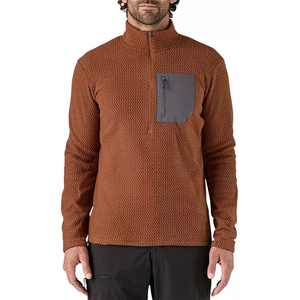 Pull-over zippé 1/4 pour hommes, coupe sèche, léger, évacuation de l'humidité, sweat-shirt de golf, col montant, poche brodée, technique de printemps - Product Image 2