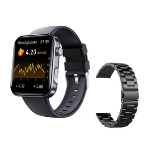 F300智能手表带心电图PPG HRV血氧体温高清屏幕健康智能手表BT呼叫智能数字手表2024