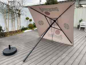 현대 외부 알루미늄 파티오 우산 균형 UV 30 + 정원 데크 야드 수영장 목장 로고 인쇄 정원 JD4018 가구 - Product Image 3