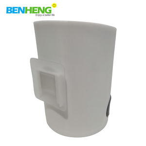 Brosse de nettoyage de toilettes en TPE souple avec manche en plastique, tige en <span class=keywords><strong>aluminium</strong></span>, design mural avec support, durable, écologique, réglable - Product Image 5