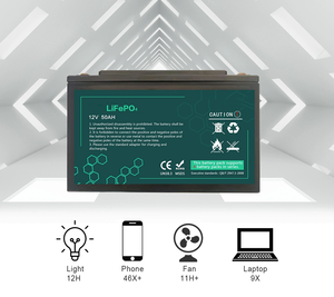 Baterai LiFePO4 12V 50ah Lipo4 baterai Litio LiFePO4 baterai Ion Lithium surya - Product Image 6