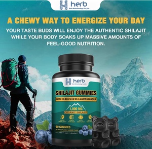 Gomitas de Shilajit de Marca Privada ODM/OEM, Suplemento Enzimático de Shilajit Puro del Himalaya con Ácido Fúlvico y Más de 85 Minerales Traza para Hombres y Mujeres - Product Image 6
