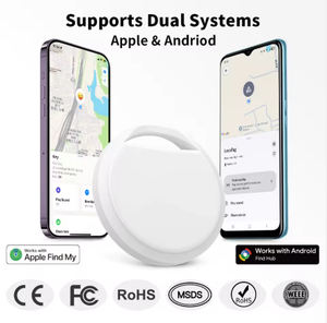 Traceur GPS intelligent double système certifié MFi Google, mini localisateur <span class=keywords><strong>de</strong></span> clés avec buzzer intégré, <span class=keywords><strong>partage</strong></span> multi-utilisateurs, garantie 1 an - Product Image 2