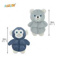 Jouet en peluche doux et froissé pour animaux de compagnie, design animaux thème hiver, personnalisé, vente en gros, du fabricant Famipet, jouet couineur pour chien