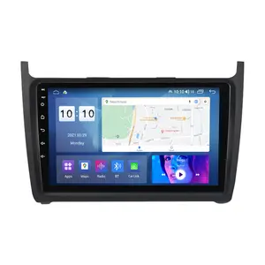 วิทยุติดรถยนต์ GPS หน้าจอสัมผัส Android, วิทยุติดรถยนต์ GPS สำหรับ VW Polo Golf Passat ขนาด9นิ้ว