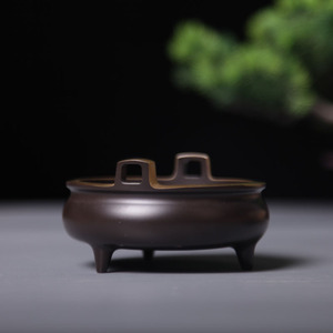 Quemador de incienso de cobre puro para uso doméstico, quemador de incienso estilo antiguo Xuande, quemador de varillas de incienso, quemador de aromaterapia, para interiores - Product Image 1