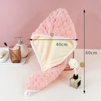 Eco-Friendly Quick-Dry Head Wrap Hair Drying Cap Turban Microfiber Dry Hair Towel