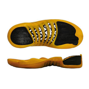 Suela de Zapato Deportiva Casual Antideslizante Ligera de Buena Calidad, Colores Amarillo y Negro, Suela Exterior de EVA para Fabricación de Zapatillas Deportivas - Product Image 1