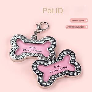 Accesorio de identificación de Mascota de metal pequeño, patrón de animal impreso personalizado, etiqueta de identidad de perro y gato para collares, correas y arneses - Product Image 4