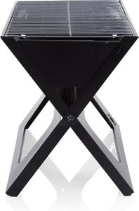 Portable Stainless Steel Folding <b>BBQ</b> Grill Modern Style Outdoor Charcoal Grill for Camping & Cooking - Product Image 3