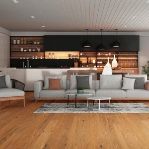 Plancher en bois composite multicouche en bois massif de bouleau complet, finition huile de <span class=keywords><strong>cire</strong></span> de bois artisanale de 1900 mm, grandes planches, planchers en bois - Product Image 6