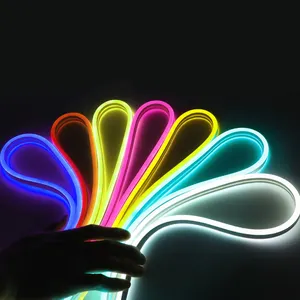 Multi Color Led Ultra Thin Neon Flex Rope Light Color Changing Led Neon Rope Light Plastic DC 12V IP67 Silicone Resin 90 Hotel