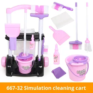 ชุดของเล่น<span class=keywords><strong>เด็ก</strong></span>แบบแกล้งเล่นกวาดของเล่นและรถเข็นพลาสติกจำลองเครื่องมือเล่นข้ามพรมแดนจากผู้ผลิตโดยตรง - Product Image 2