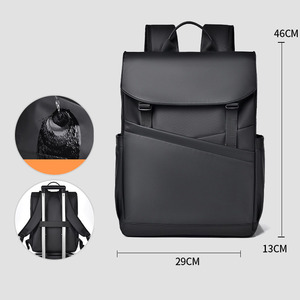 Sac à dos pour ordinateur portable de style personnalisé, imperméable, en cuir, pour le sport et l'université, avec fermeture éclair et doublure en polyester, capacité de 36 à 55 L - Product Image 3