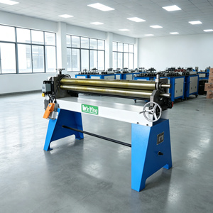 Machine à cintrer les tôles WinYing à 3 rouleaux, manuelle, en acier au carbone, acier inoxydable, aluminium, avec moteur, petite plieuse de tôles - Product Image 6
