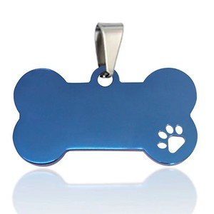 <span class=keywords><strong>2025</strong></span> mới nóng bán hàng tùy chỉnh trống kim loại thép không gỉ Dog Tag xương hình dạng Pet Dog ID Tag cho khắc - Product Image 3