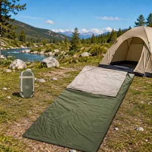 Envelope <b>Bag</b>, Nylon Outer Fabric, Silk Cotton Filled, Compact Foldable <b>Outdoor</b> Camping Sleeping <b>Bag</b> for Hiking Travel - Product Image 1