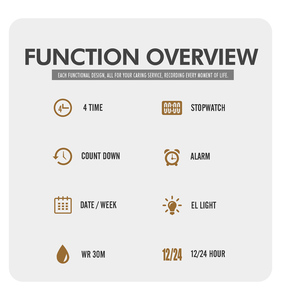 Đồng hồ Analog nam đồng hồ thép không gỉ không thấm nước Đôi Phong Trào Đồng hồ Chronograph báo động yếu tố ánh sáng ngày tuần đếm ngược thời gian - Product Image 5