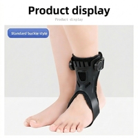 Orthèse médicale pour pied tombant, attelle de cheville réglable à tension réglable, légère, respirante, avec fermeture à lacets, correcteur de pied tombant pour