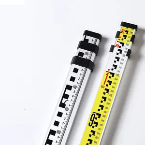 Aluminum Levelling Staffs Contraction 3M 5M Auto Level Light Type Weight
