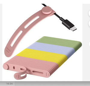 สายรัดซิลิโคนแบบใช้ซ้ำได้สำหรับจัดเก็บสายไฟแบบขายส่ง - Product Image 1