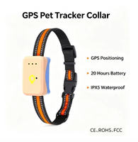 Dispositif de localisation intelligent pour animaux de compagnie avec suivi de la santé, GPS, compteur de pas, enregistrement des calories, de l'activité et du temps, 4G LTE