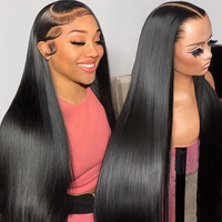 Perruque Lace Front HD en Cheveux Humains 13X6 13X4, Fournisseur de Perruques Full Lace en Cheveux Bruts avec Cuticules Alignées, Perruque Frontale HD pour Femmes Noires