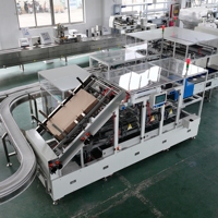 Machine d'emballage automatique de sachets de nouilles instantanées 24 sachets/carton, entraînement servo 16 sachets/min, qualité alimentaire, Ethernet, Industrie 4.0