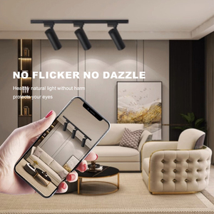 Trắng đen màu trong nhà văn phòng nhà cửa hàng dẫn đường sắt đèn <span class=keywords><strong>20</strong></span> 30 <span class=keywords><strong>Watt</strong></span> lõm treo theo dõi ánh sáng - Product Image 4