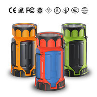 Lanterne de camping LED rechargeable avec fonction lumière rouge, lampe de poche d'urgence portable rétractable pour tente extérieure et randonnée