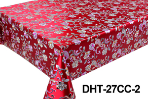 Nhà Máy Không Thấm Nước Nổi 5D Mantel Oilcloth Vải Vàng Polyester PVC Vinyl Bảng Vải Cuộn - Product Image 5