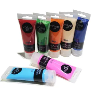 Factory Direct Sales Acrylic Paint Kit Art Painting 6 Colors Acrylic Paint Bottle