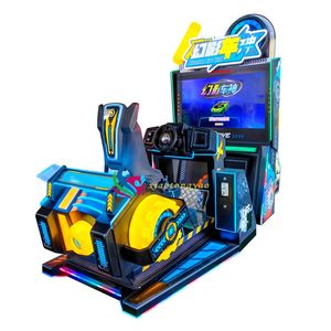 Máquina de Juego de Carreras de Autos de Alto Rendimiento con Pantalla HD de 42 Pulgadas, Simulador de Conducción Dinámico Arcade, Inglés, 3 Jugadores - Product Image 1
