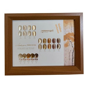 Shusei 2024 Mùa Thu Mùa Đông Mới Rượu Sâm Banh Vàng Nail Polish Gel 9 Màu Sắc Vàng Mùa Thu Cat Eye LED Đèn Nguồn Cho Salon Sử Dụng - Product Image 1