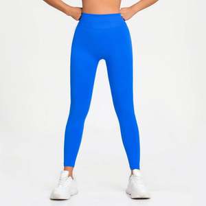 Leggings Deportivos Sin Costuras para Mujer con Logotipo Personalizado, Cintura Acanalada Baja, Efecto Scrunch en Glúteos, para Gimnasio, Fitness, Entrenamiento, Yoga - Product Image 4