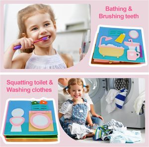 Casa finta gioco Dress up gioco in età prescolare si sentiva occupato <span class=keywords><strong>libro</strong></span> tranquillo apprendimento abilità <span class=keywords><strong>vita</strong></span> <span class=keywords><strong>vita</strong></span> quotidiana della <span class=keywords><strong>vita</strong></span> delle ragazze <span class=keywords><strong>libro</strong></span> occupato per i più piccoli - Product Image 4